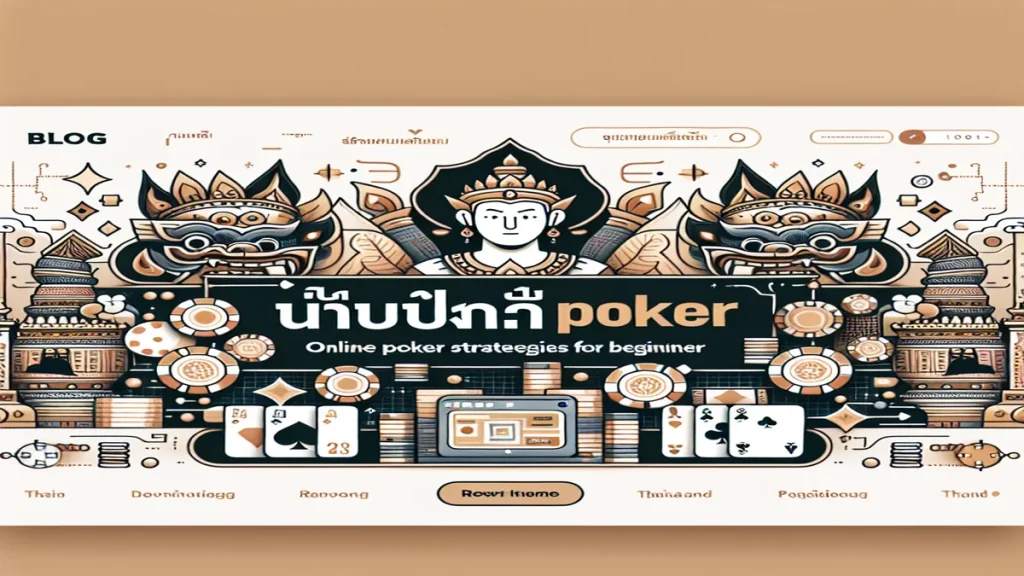 วิธีเล่นโป๊กเกอร์ออนไลน์สำหรับมือใหม่ - หน้าปก
