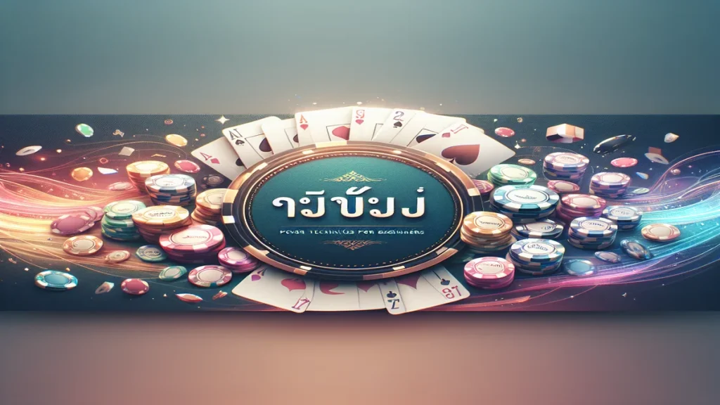 เทคนิคเล่นโป๊กเกอร์สำหรับมือใหม่ - หน้าปก